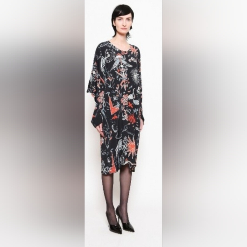 Vivienne Westwood Anglomania Witches Flame Midi Dress, VGUC, Size 6-8 (Eur 38)